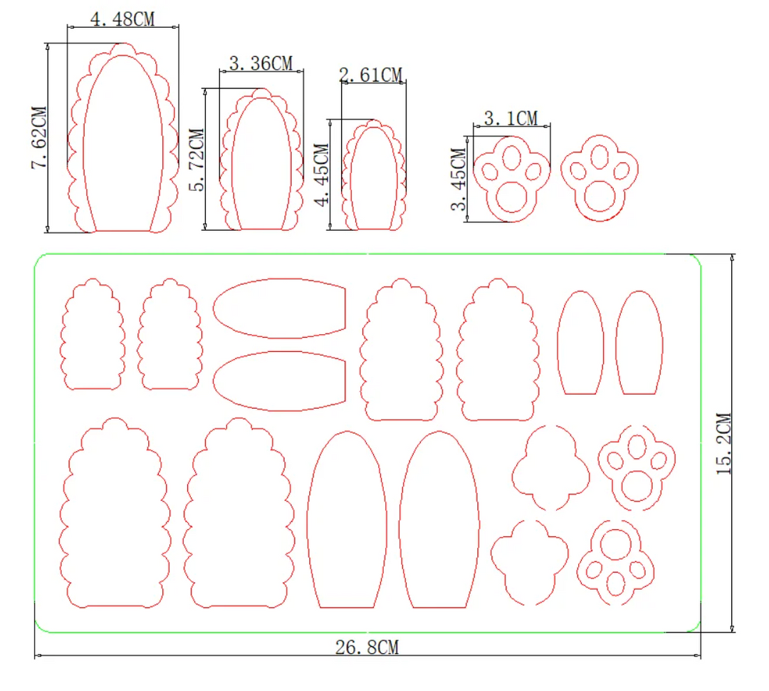NEW Hoppy Steel Rule Die for Sizzix Big Shot
