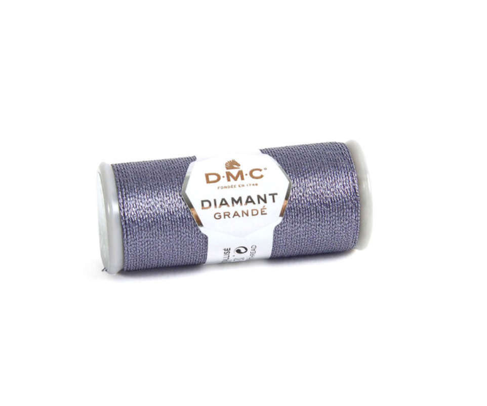 DMC Diamant Grande - Anthracite Grey G317 - Hand Embroidery Thread - 20m