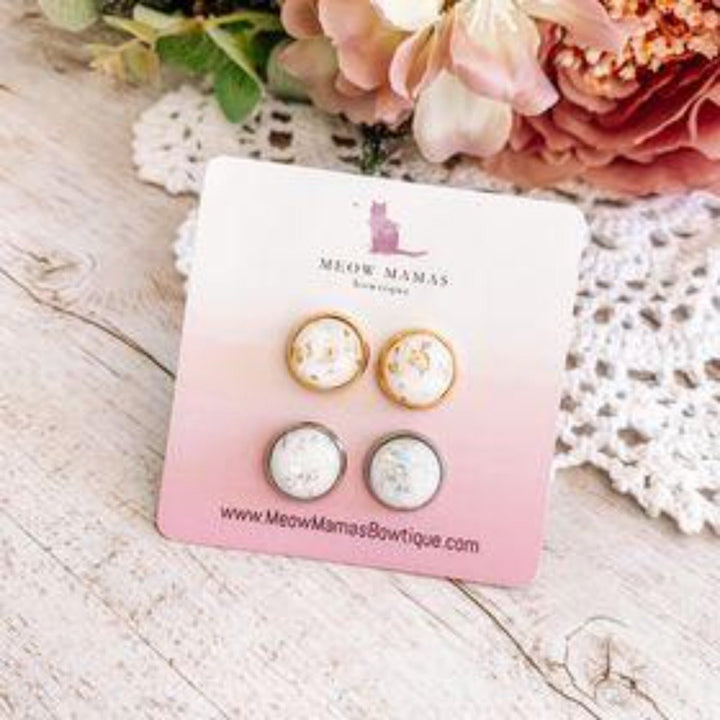 Earring Bezel Settings | Studs