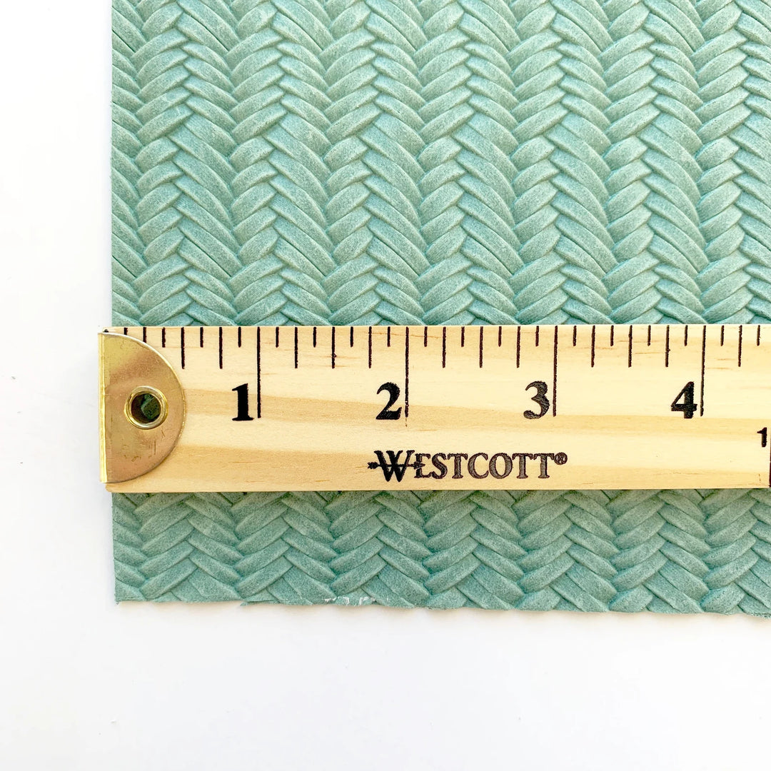 PREORDER Seafoam Fishtail Braided Genuine Leather Sheet for Earrings