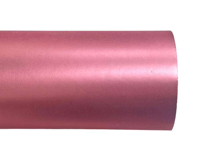 Rose Pink Matte Metallic Leatherette