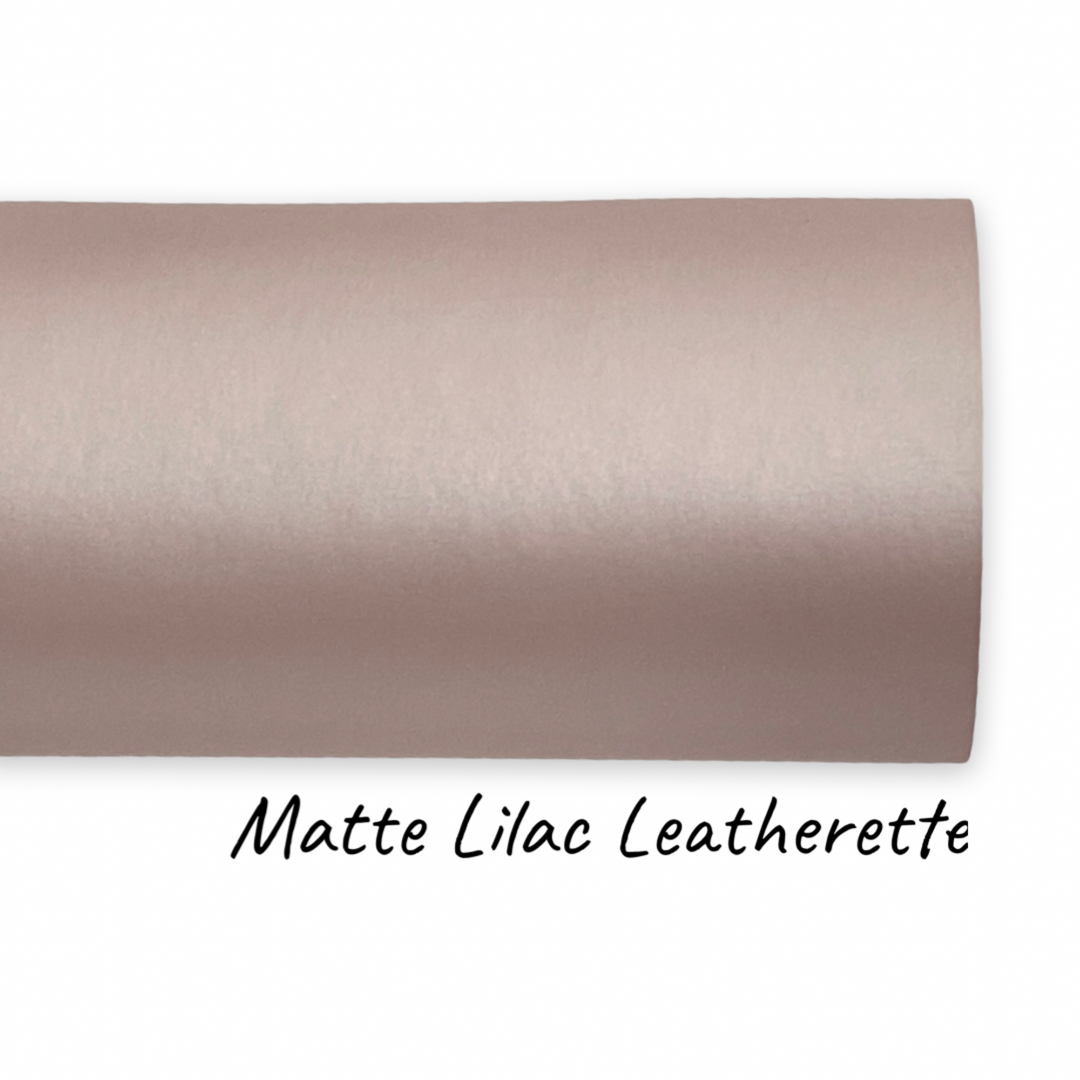 Matte Smooth Leatherette - Choice of Rose Gold or Lilac