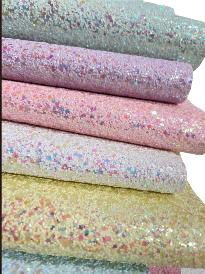 White Iridescent Pastel Chunky Glitter - Fairy Dust