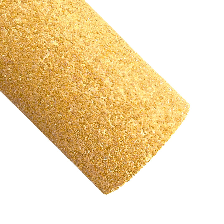 Yellow Belle Chunky Glitter - Smooth Pu Rear