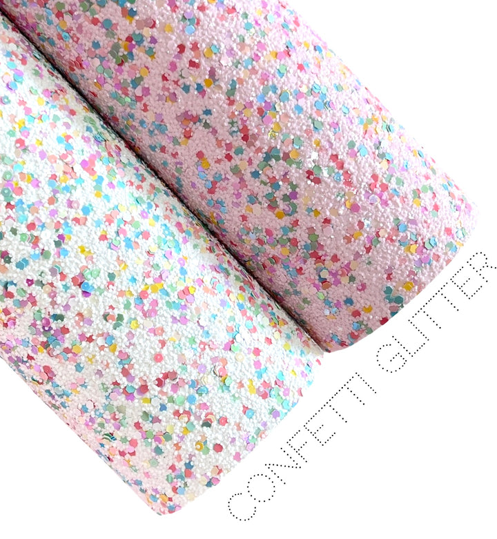 White Confetti Chunky Glitter