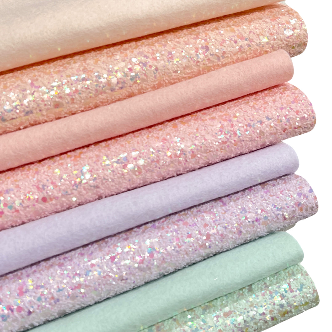Fairy Dust Glitter Wool Felt Bundle