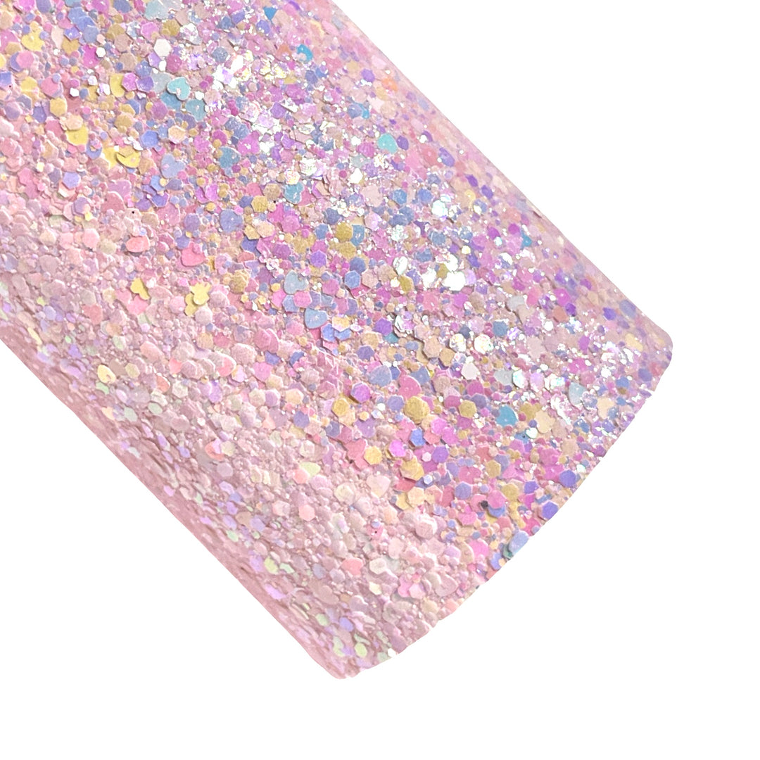 Lilac Pink Heartbreaker Chunky Glitter Leather - Limited