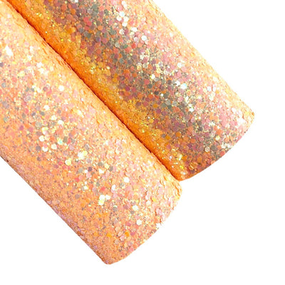 Peaches Holo Chunky Glitter Leather