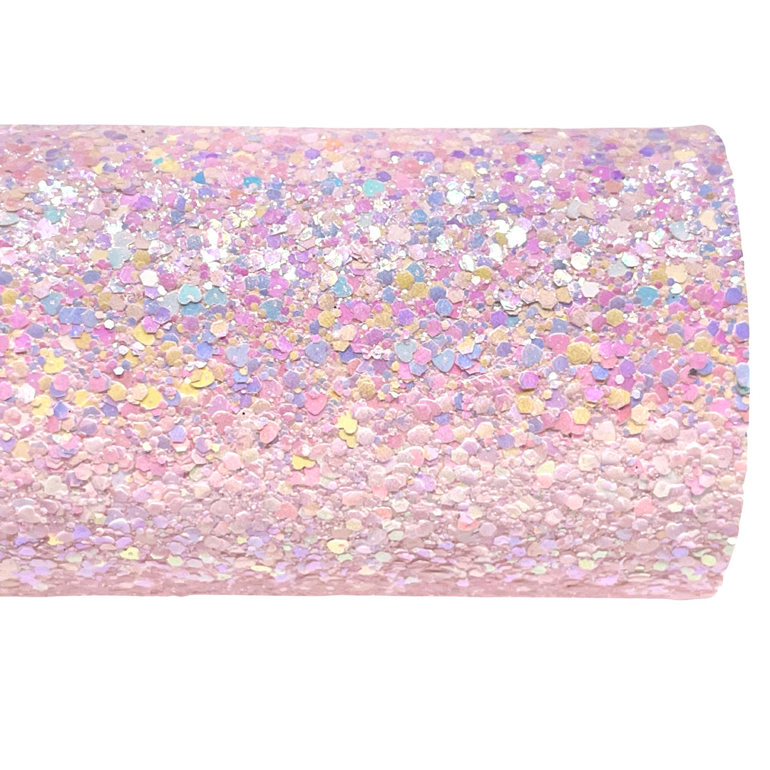 Lilac Pink Heartbreaker Chunky Glitter Leather - Limited