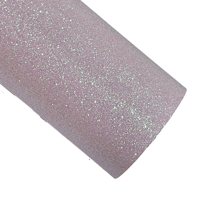 Pale Purple Lilac Fine Glitter Leather