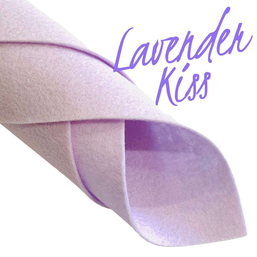 Lavender Kiss Merino Pure Wool Felt 1mm 20 x 30cm Sheet