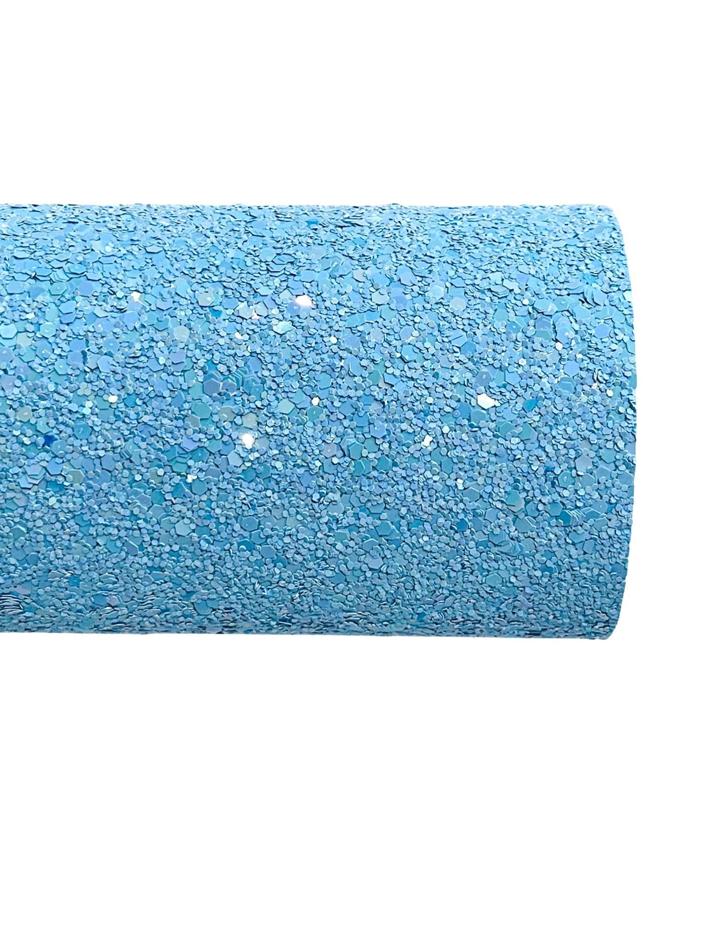 Princess Blue Glitter Fabric - now with white felt rear