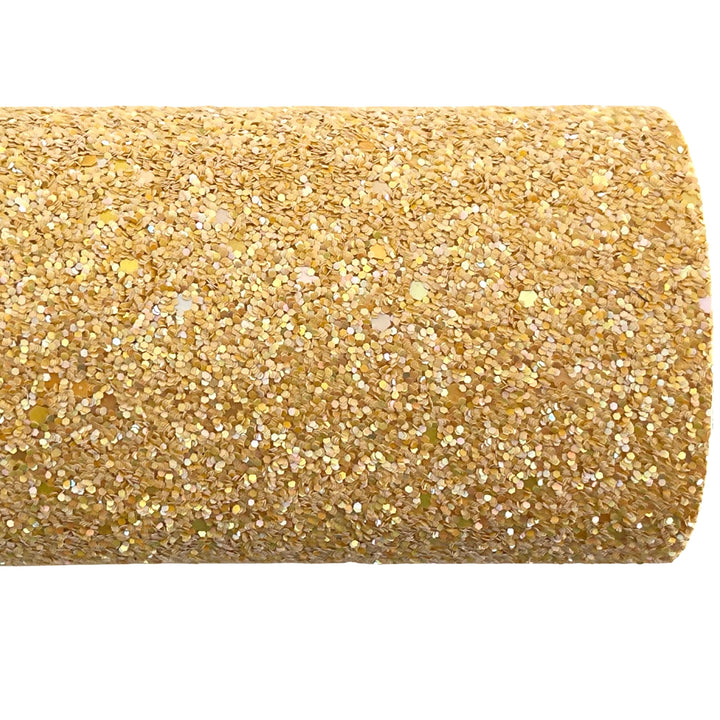 Yellow Belle Chunky Glitter - Ribbed Canvas Rear