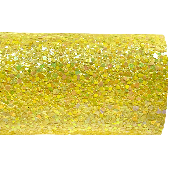 Yellow Heartbreaker Chunky Glitter Leather - Limited