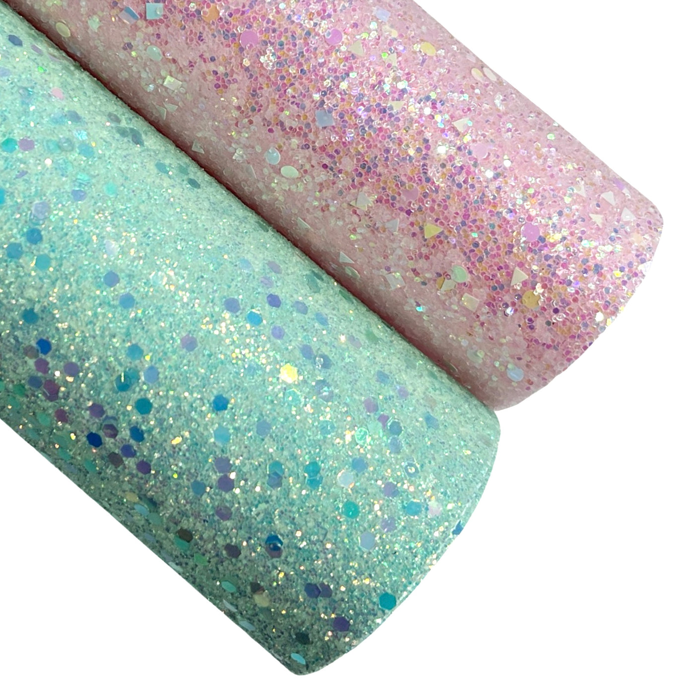 Seafoam Fairy Sparkle Chunky Glitter Fabric Sheets