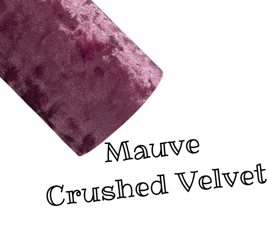 Mauve Crushed Velvet Fabric