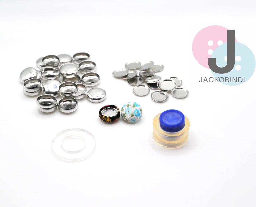 JACKOBINDI Buttons ~ 12mm (1/2 Inch) (Size 20 US) Self Cover Buttons