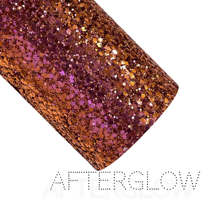 Afterglow Holographic Chunky Glitter Leather