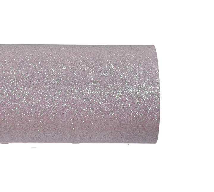 Pale Purple Lilac Fine Glitter Leather