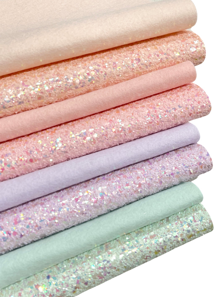 Fairy Dust Glitter Wool Felt Bundle