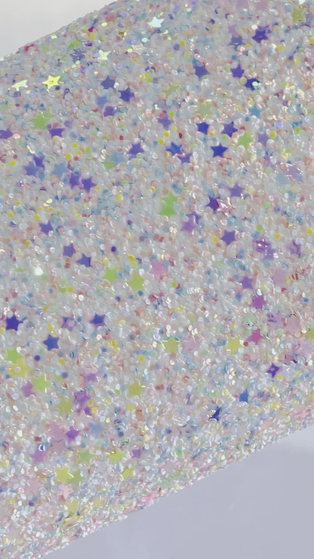 Fairy Stars Chunky Glitter Fabric Sheet