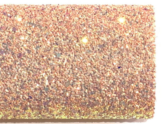 Blush Magic Glitter Fabric Chunky