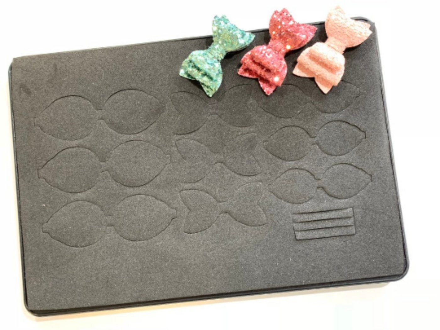 Baby Imogen Maxi Bow Die - 1.75" Hair bow Die Sizzix Big Shot Compatible - Planner Clip Bow Die - Baby Bow Die