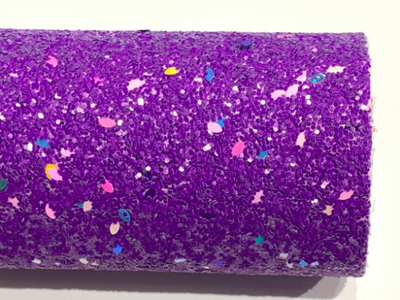 Purple Celebration Chunky Glitter Confetti Canvas