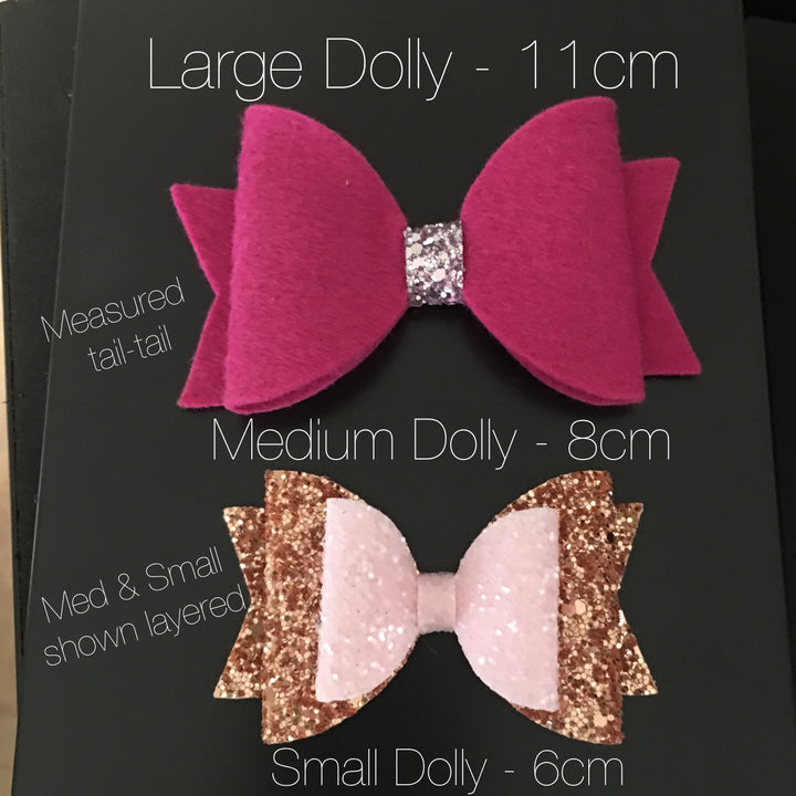Felt Better Dolly Bow Trio Bow Die - Small, Medium and Large - Sizzix Big Shot Compatible