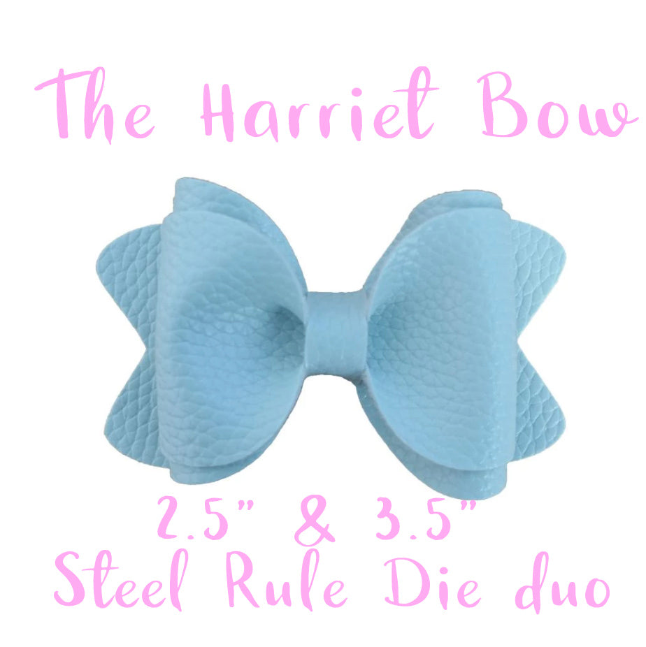The Harriet Bow Steel Rule Die Duo ~ 2.5" and 3.5"
