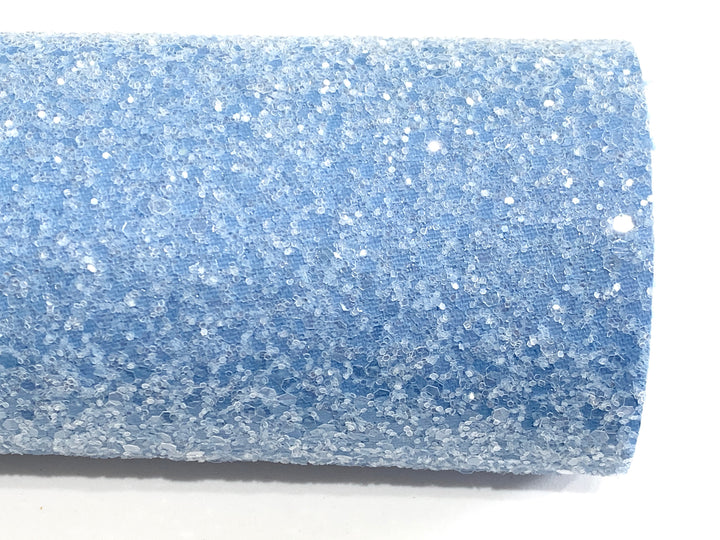 Blue Mint Sugar Chunky Glitter Leather