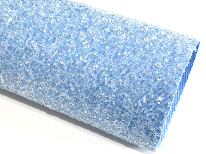 Blue Mint Sugar Chunky Glitter Leather