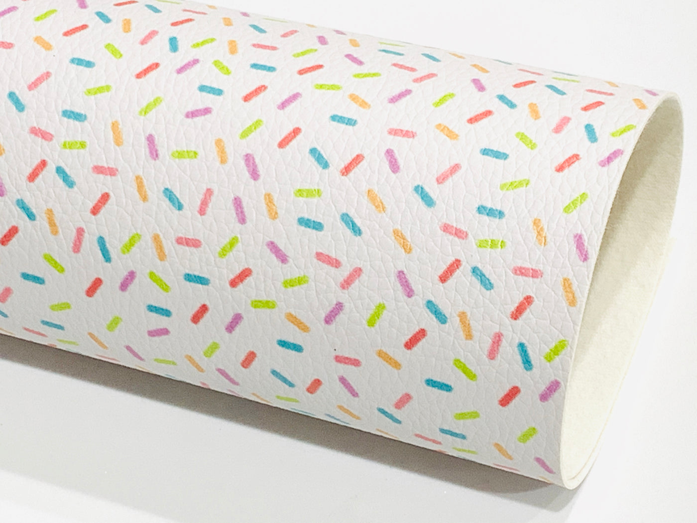 Candy Sprinkles Faux Leatherette Sheet