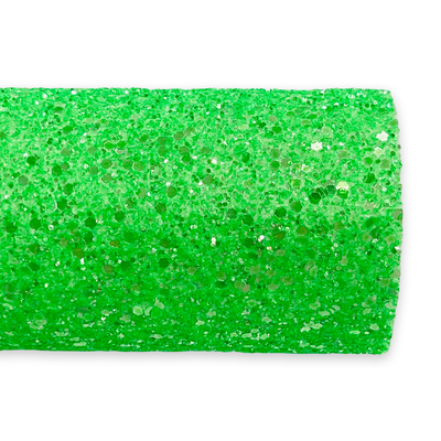 Lime Slime Green Frosty Glitter Canvas
