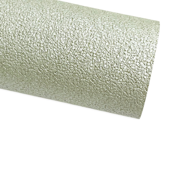 Pastel Green Glitter Pebble Faux Leather ~ parfait pour la fabrication de boucles d’oreilles bouton