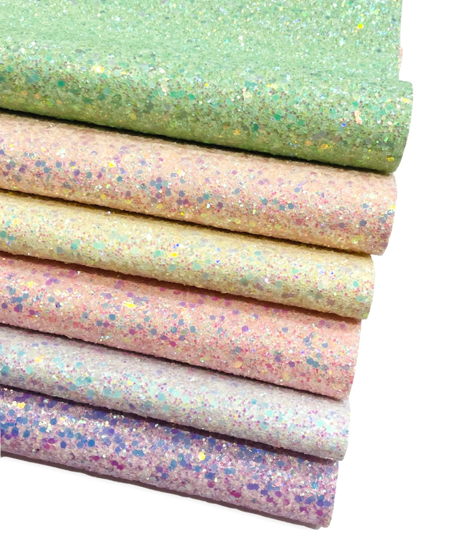 Purple Glitter Kiss Chunky Glitter Leatherette