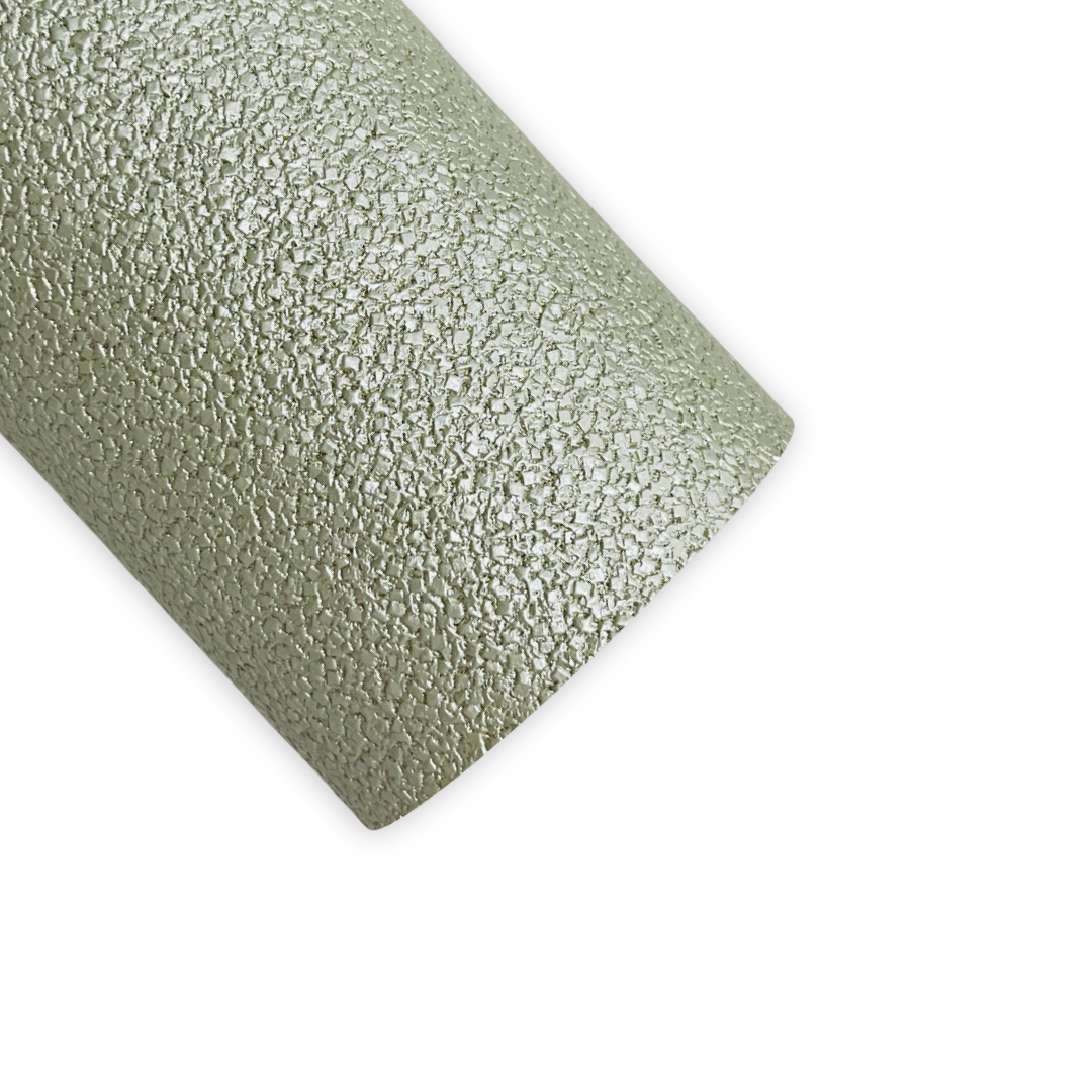 Pastel Green Glitter Pebble Faux Leather ~ perfect for button earring making