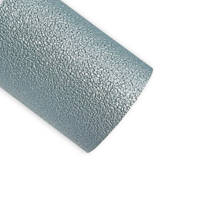 Pastel Blue Glitter Pebble Faux Leather ~ parfait pour la fabrication de boucles d’oreilles bouton