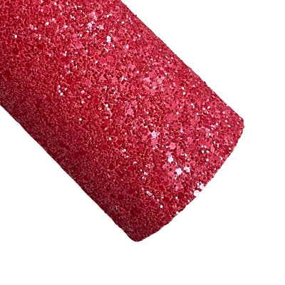 Christmas Berry Spruce Duo Chunky Glitter Leather - Set of 2
