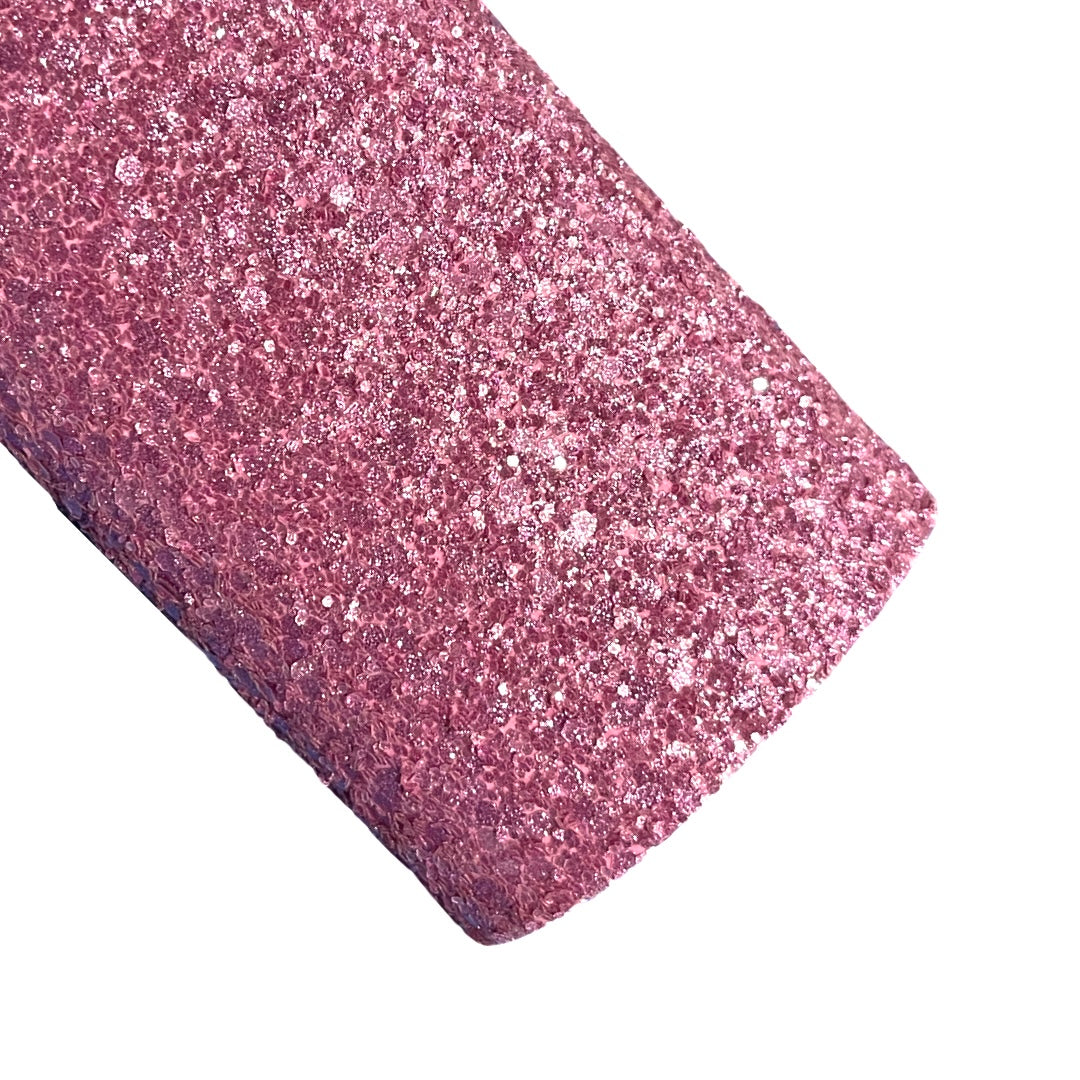 Crystal Sparkle Lilac Rose Chunky Glitter