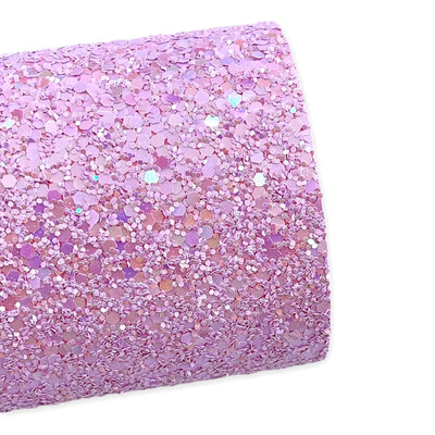 Love Lilac Chunky Glitter Leather