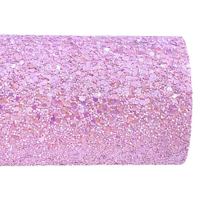 Love Lilac Chunky Glitter Leather