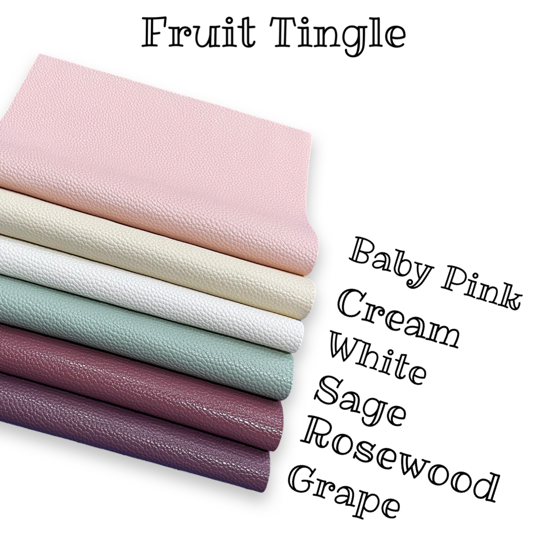 Cream Fruit Tingle Faux Leatherette
