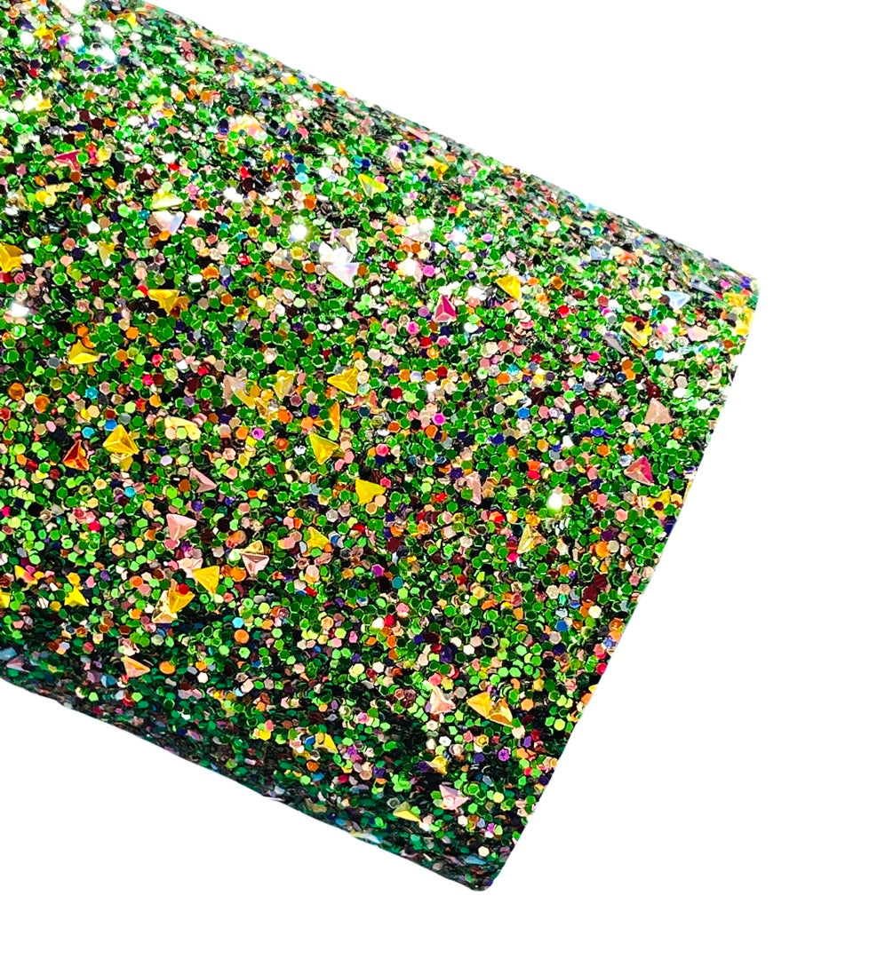Green Christmas Chunky Glitter