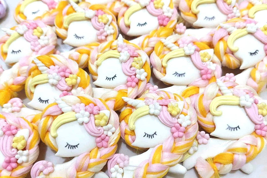 Magical Unicorn Bow Clay Embellishments - Choice of 5