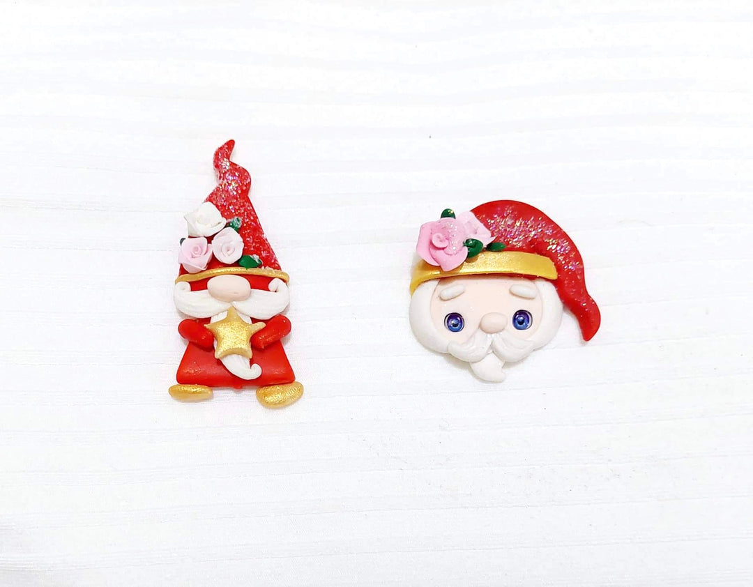 Red Christmas Gnome Bow Clay from our Enchanted Maker