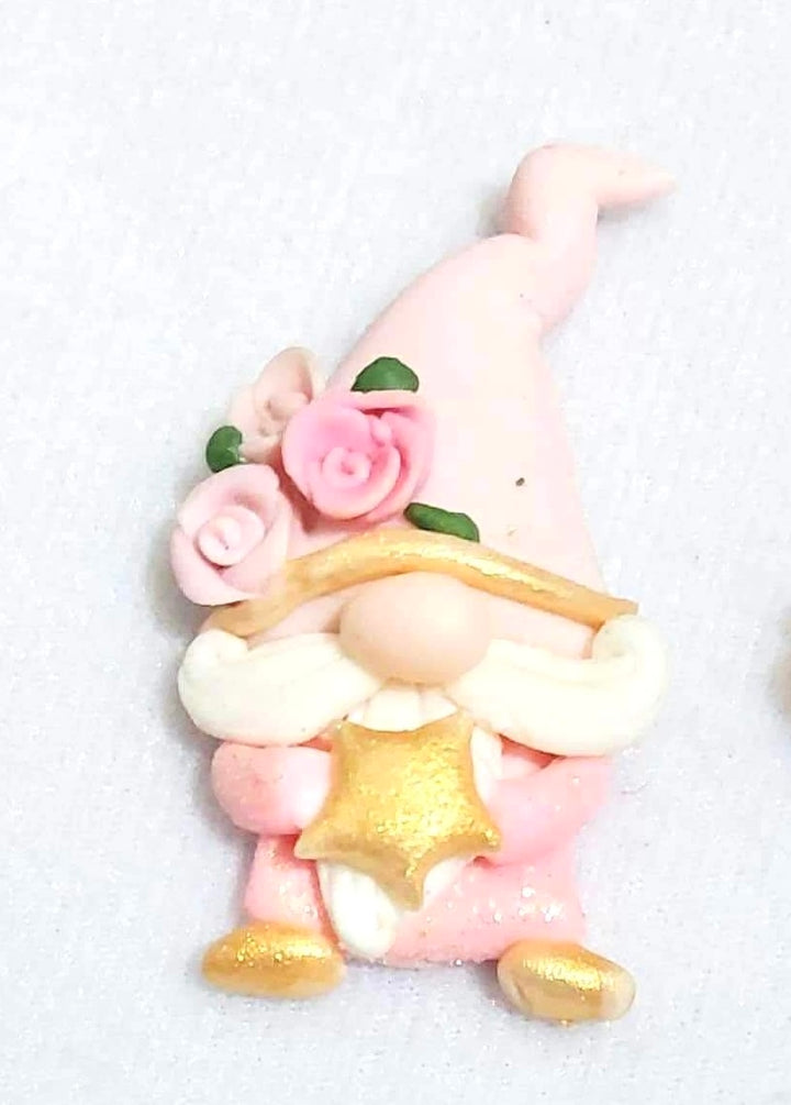 Pink Christmas Gnome Bow Clay from our Enchanted Maker