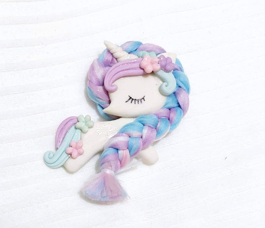 Magical Unicorn Bow Clay Embellishments - Choice of 5