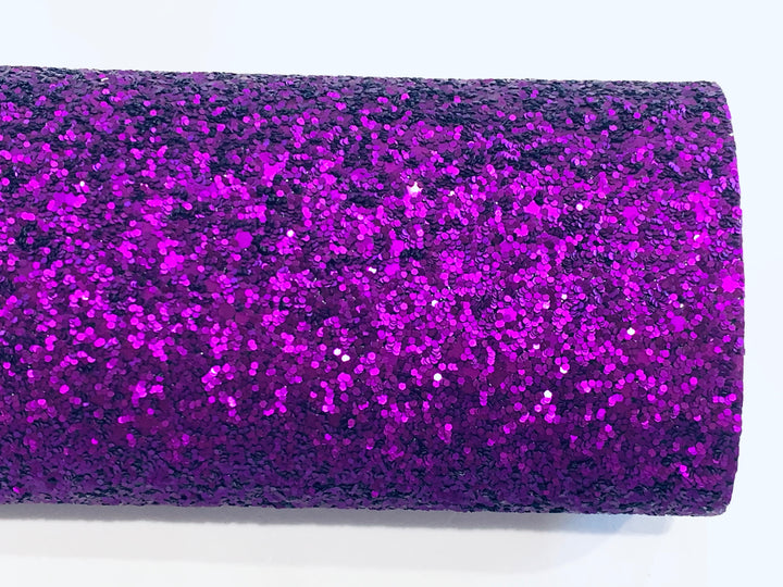 Feuille de tissu à grosses paillettes violet mat
