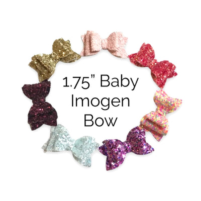Baby Imogen Plastic Bow Template - Trace and Cut with Scissors - 1.75" Baby Bow